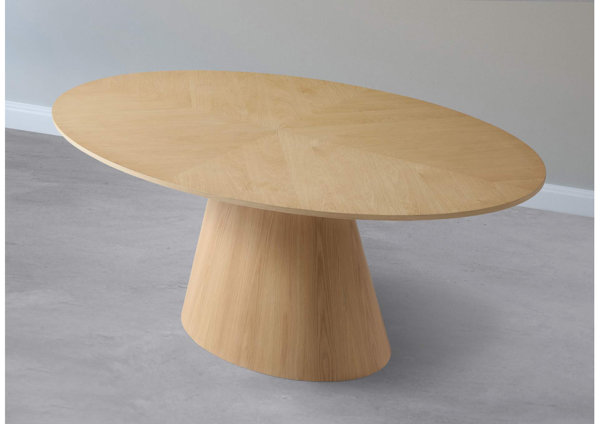 Gavin Natural Oak Dining Table,Meridian Furniture