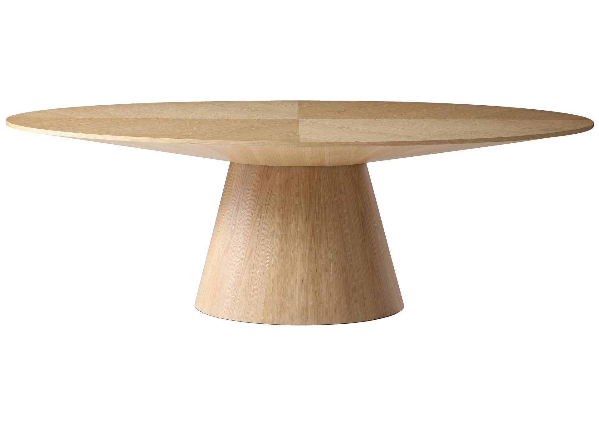 Gavin Natural White Oak Dining Table,Meridian Furniture