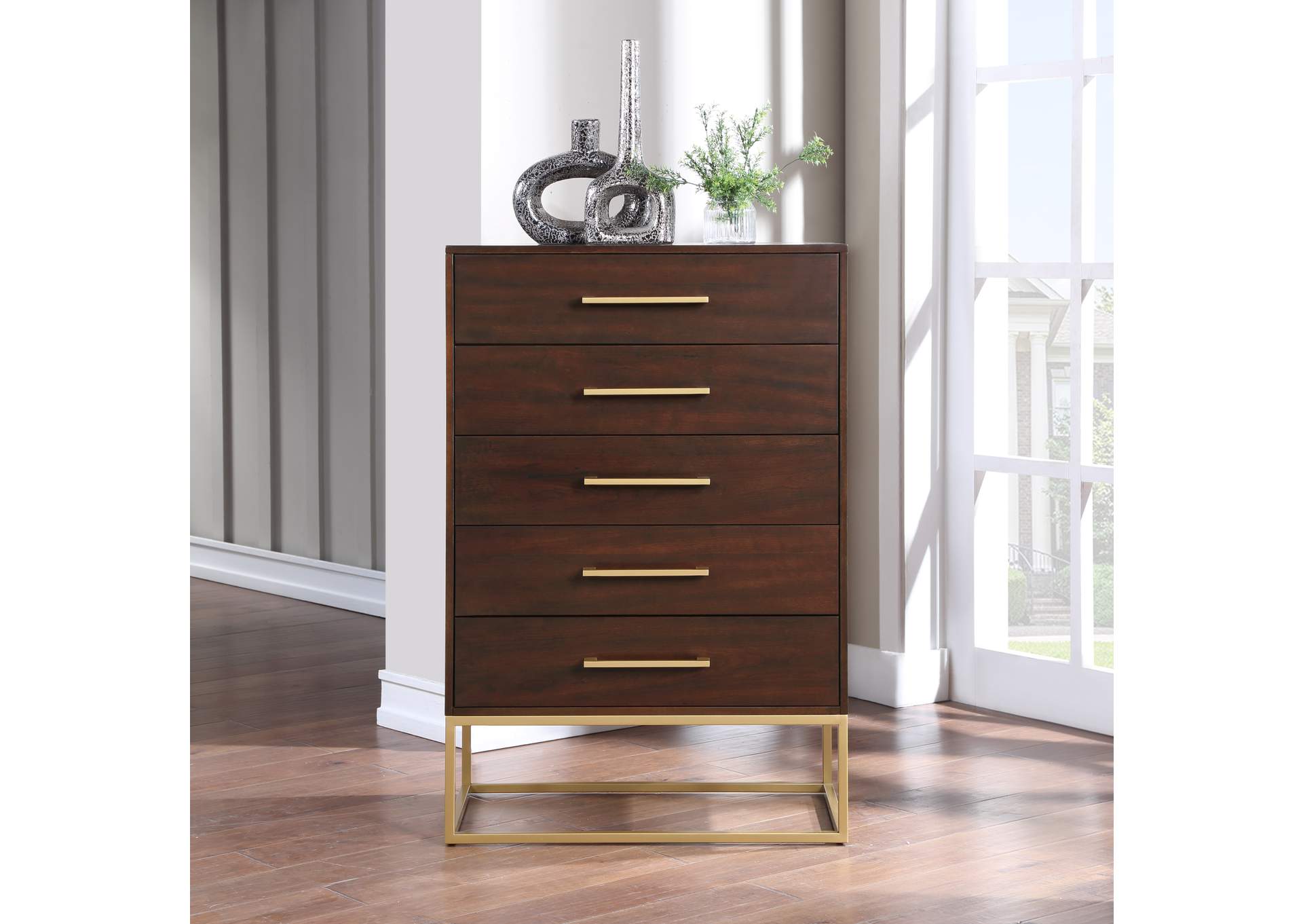 Maxine Brown Chest,Meridian Furniture