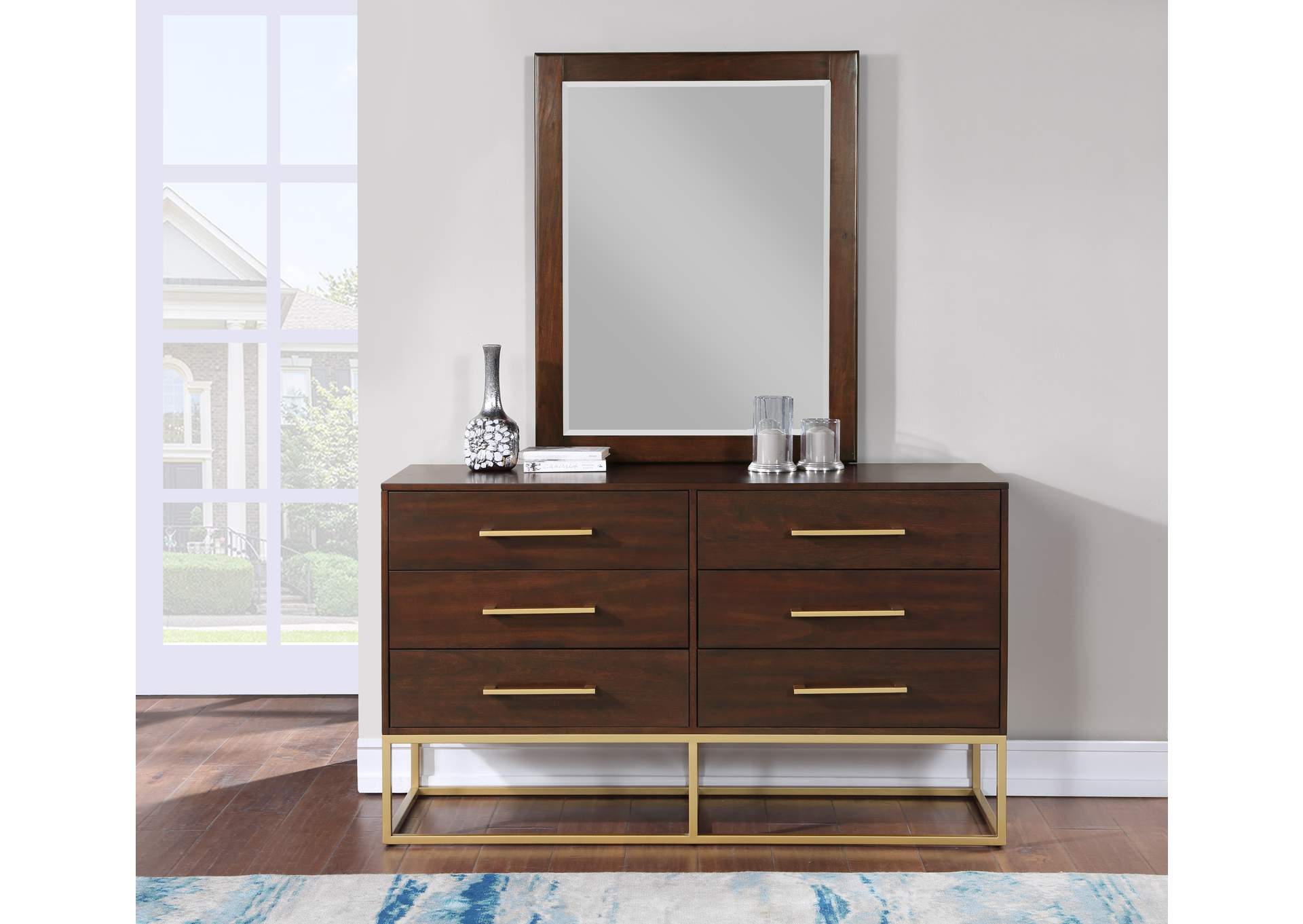 Maxine Brown Dresser,Meridian Furniture