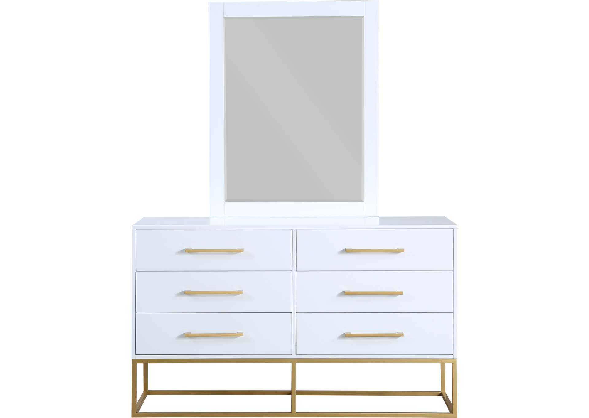 Maxine White Dresser,Meridian Furniture