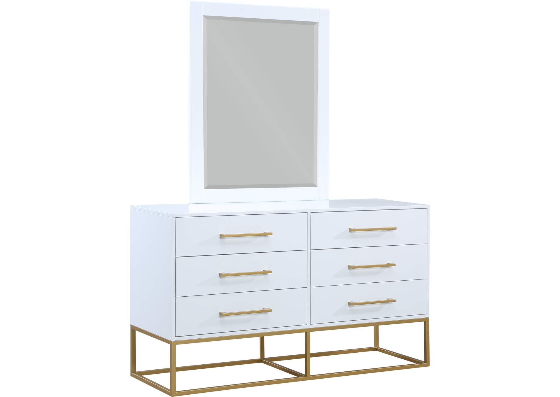 Maxine White Dresser,Meridian Furniture