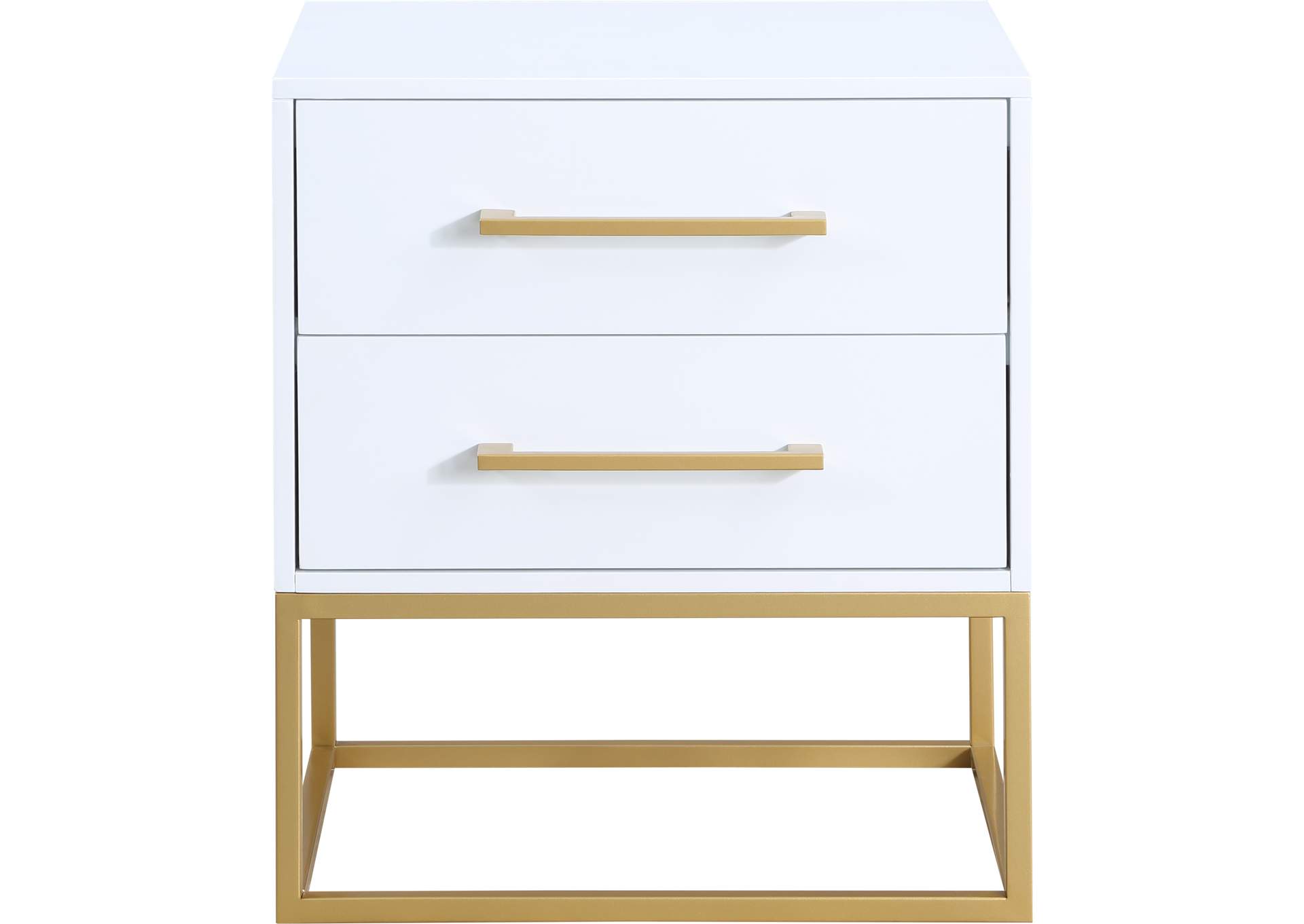 Maxine White Night Stand,Meridian Furniture