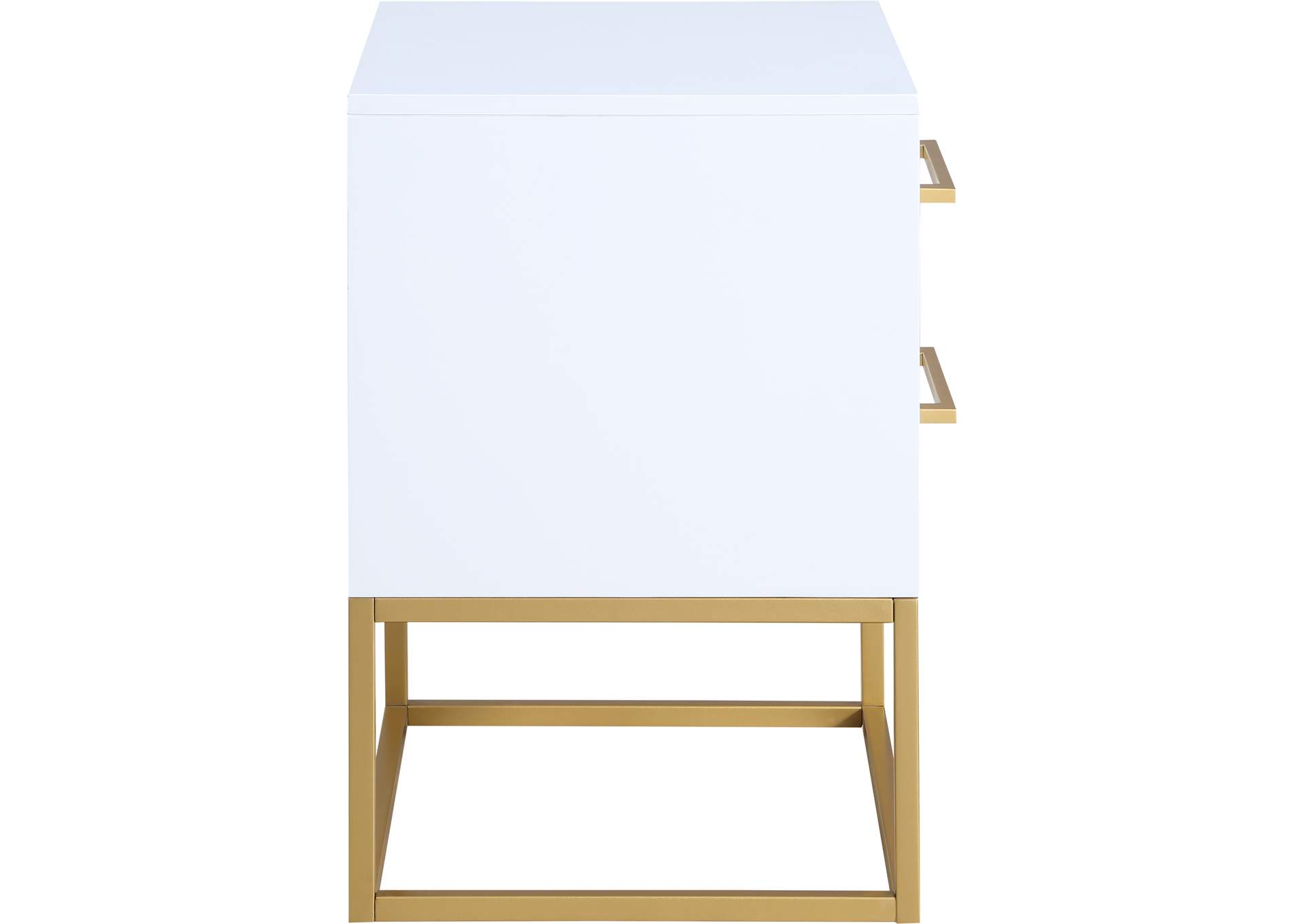 Maxine White Night Stand,Meridian Furniture