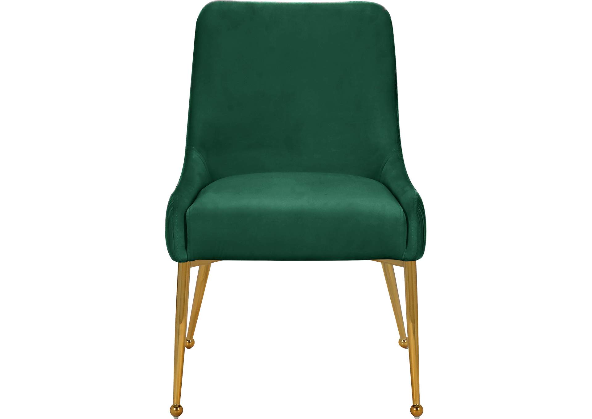 Ace Green Velvet Dining Chair Set of 2,Meridian Furniture