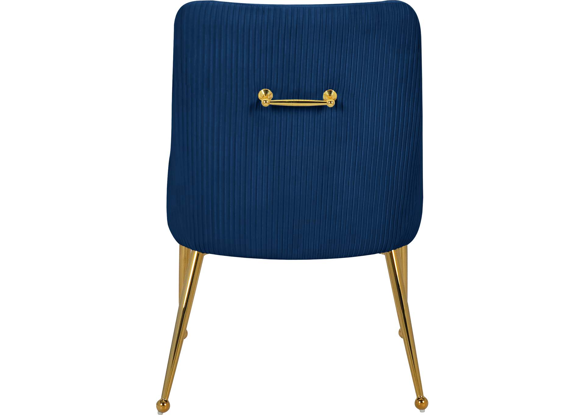 Ace Navy Velvet Dining Chair Set of 2,Meridian Furniture