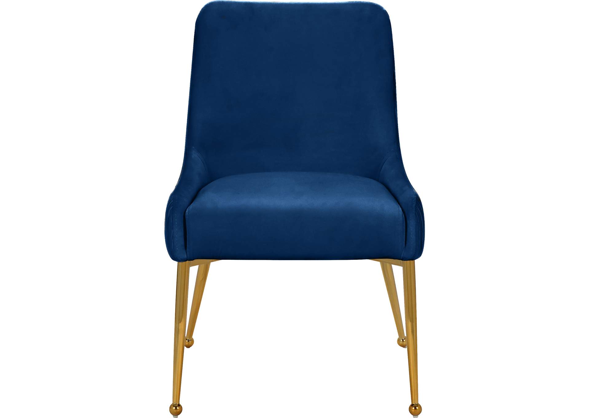 Ace Navy Velvet Dining Chair Set of 2,Meridian Furniture