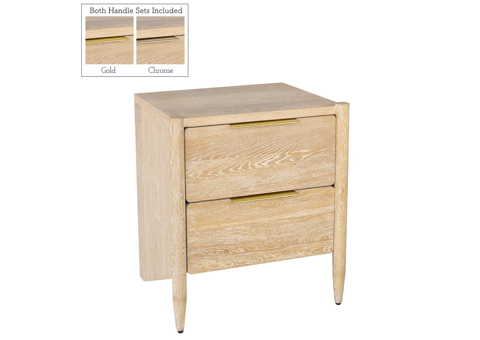 Oakwood White Oak Night Stand,Meridian Furniture