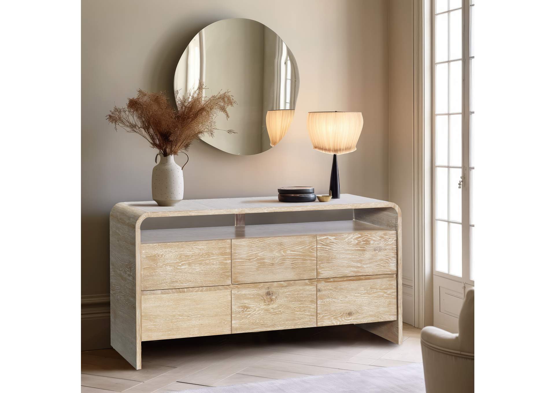 Cresthill Natural Dresser,Meridian Furniture