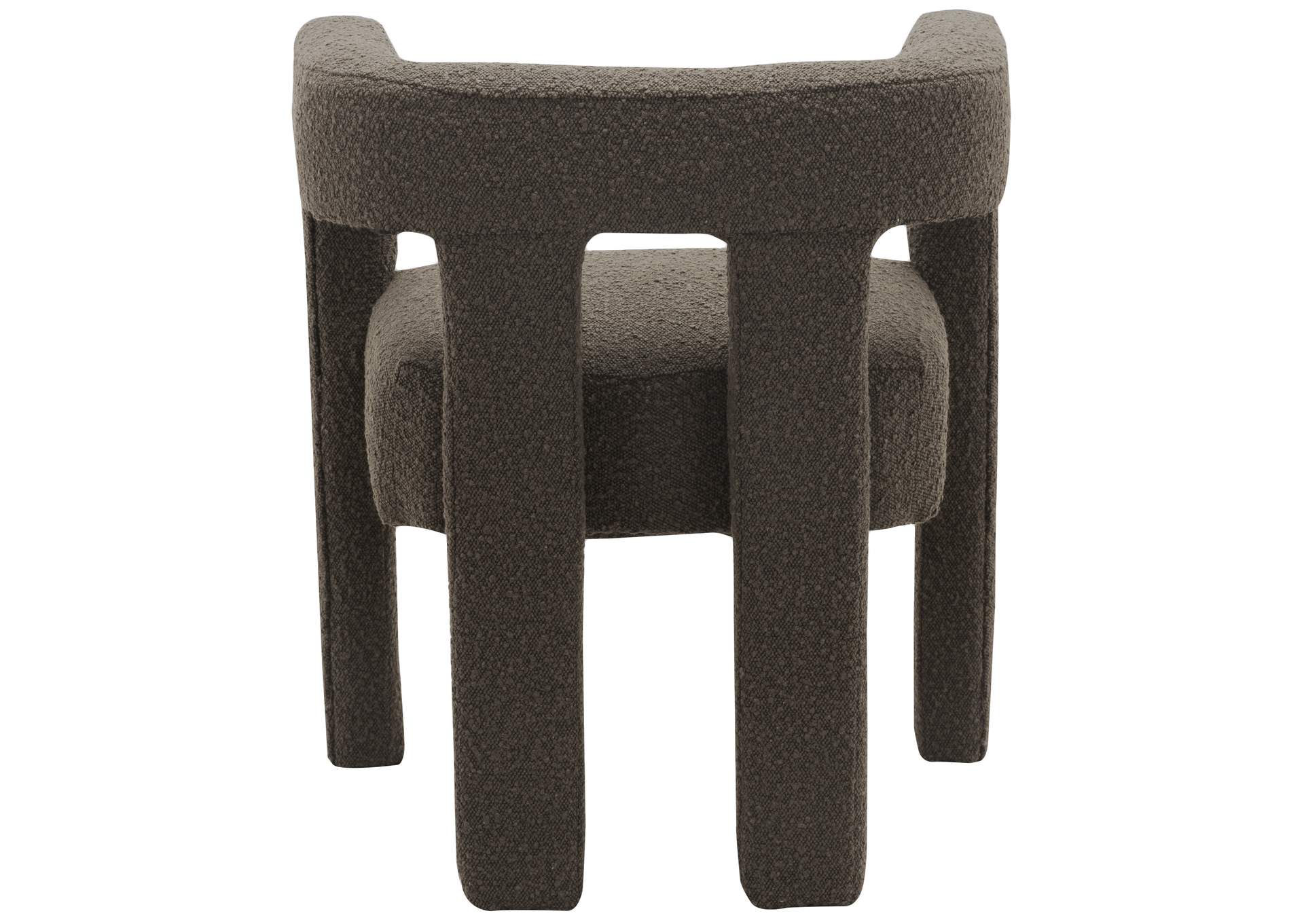 Athena Brown Boucle Fabric Accent - Dining Chair,Meridian Furniture