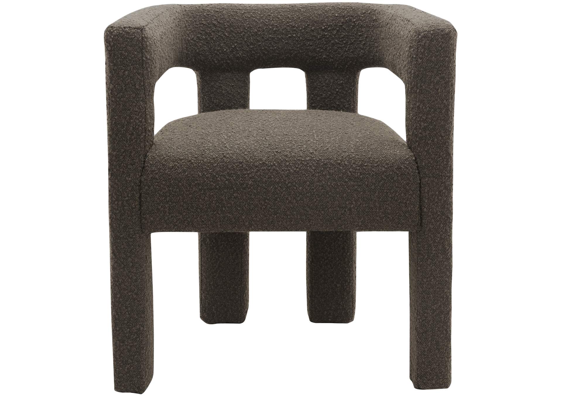 Athena Brown Boucle Fabric Accent - Dining Chair,Meridian Furniture