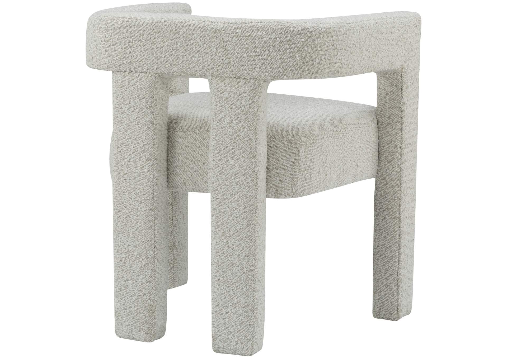 Athena Cream Boucle Fabric Accent - Dining Chair,Meridian Furniture