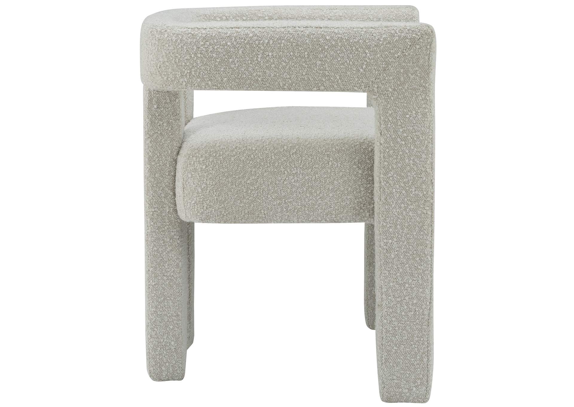 Athena Cream Boucle Fabric Accent - Dining Chair,Meridian Furniture