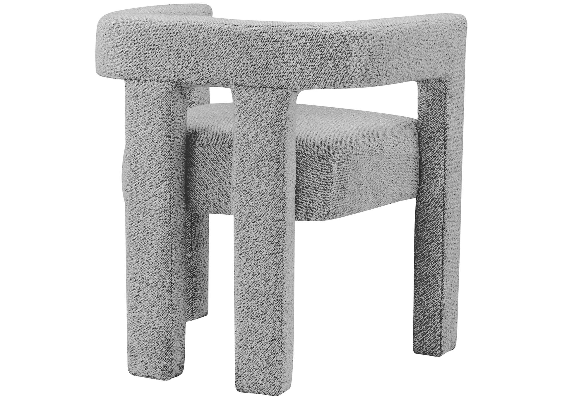 Athena Grey Boucle Fabric Accent - Dining Chair,Meridian Furniture