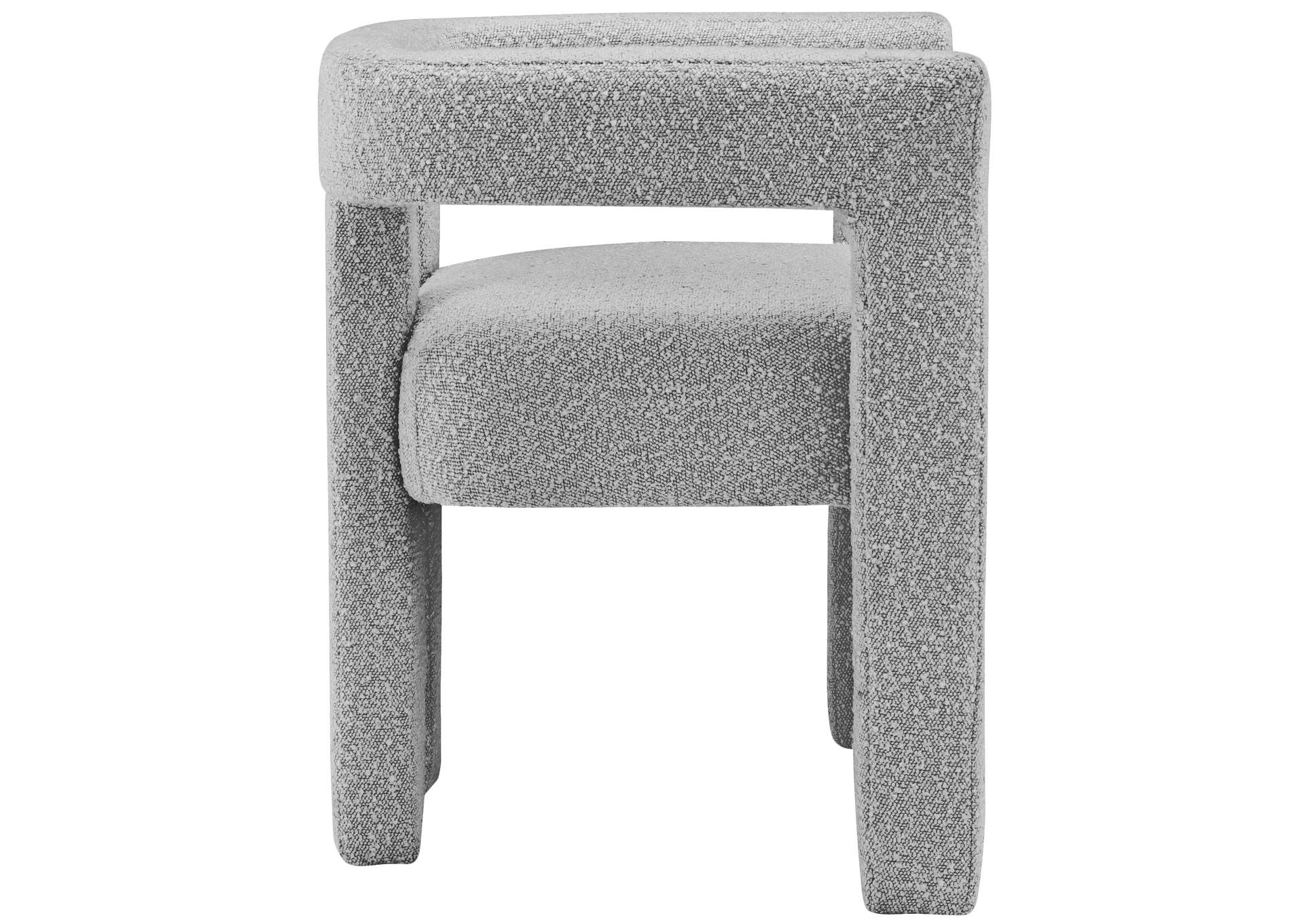 Athena Grey Boucle Fabric Accent - Dining Chair,Meridian Furniture