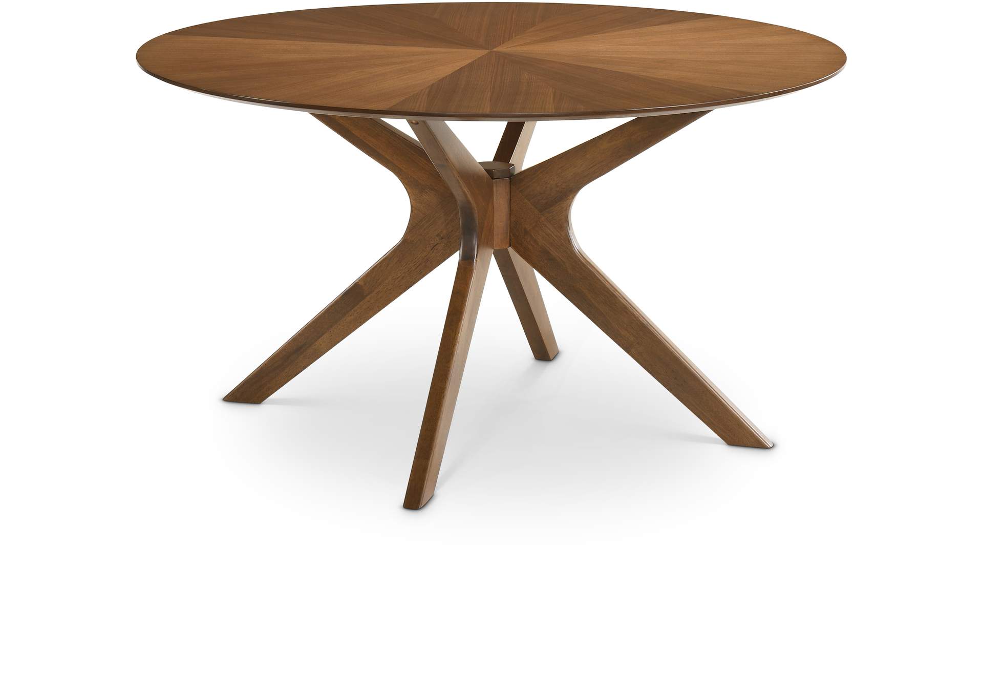 Woodson Rich Walnut Veneer Dining Table,Meridian Furniture