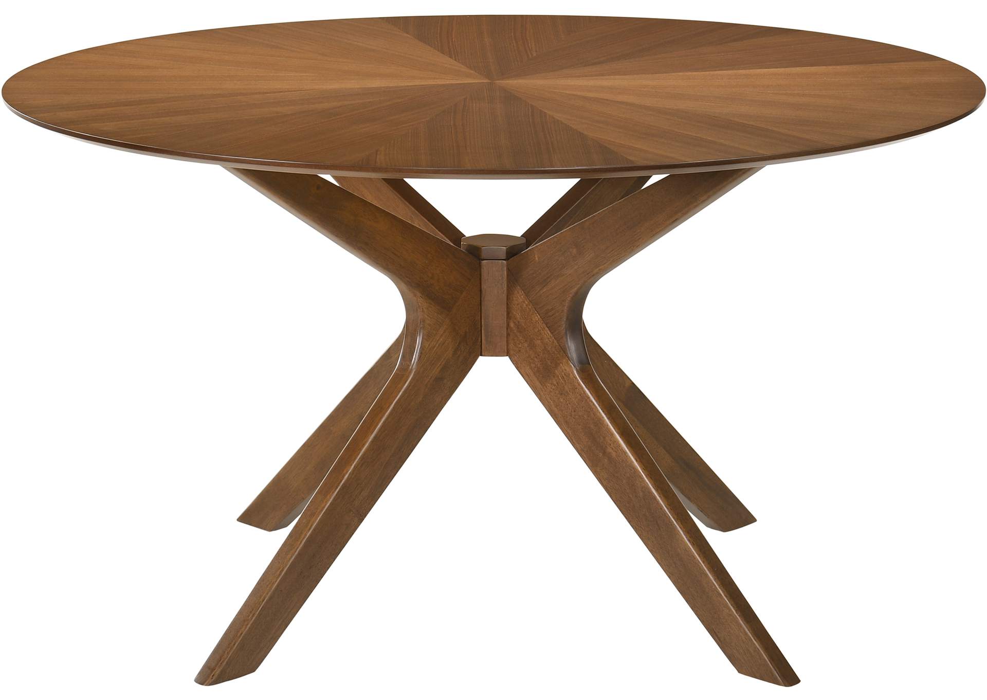 Woodson Rich Walnut Veneer Dining Table,Meridian Furniture