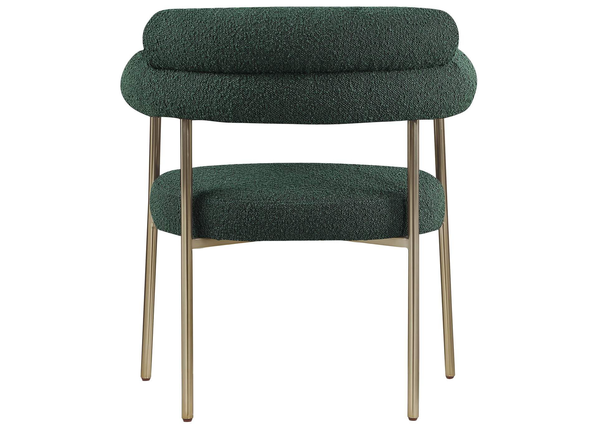 Blake Green Boucle Fabric Dining Chair Set of 2,Meridian Furniture