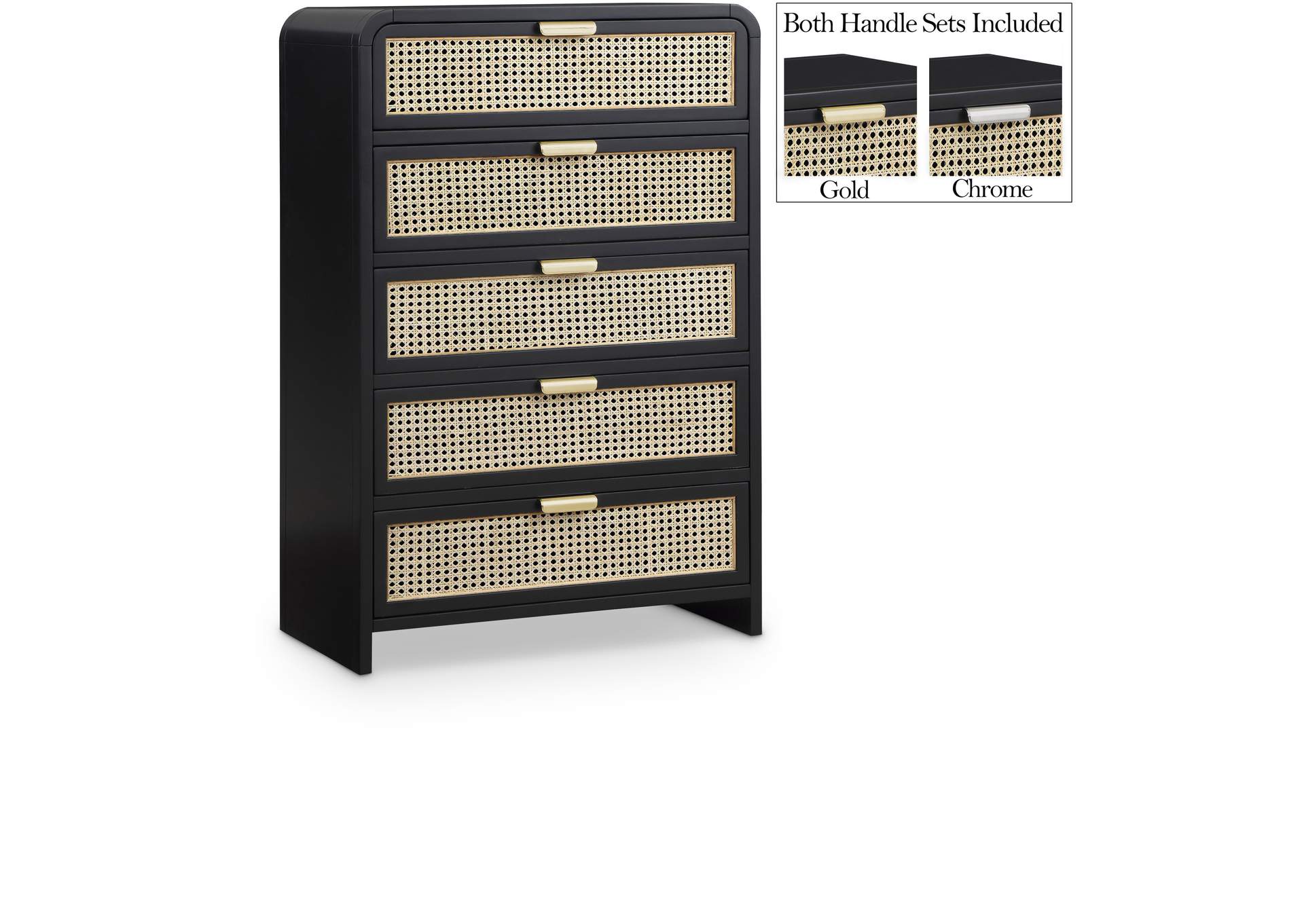 Sage Black Chest,Meridian Furniture