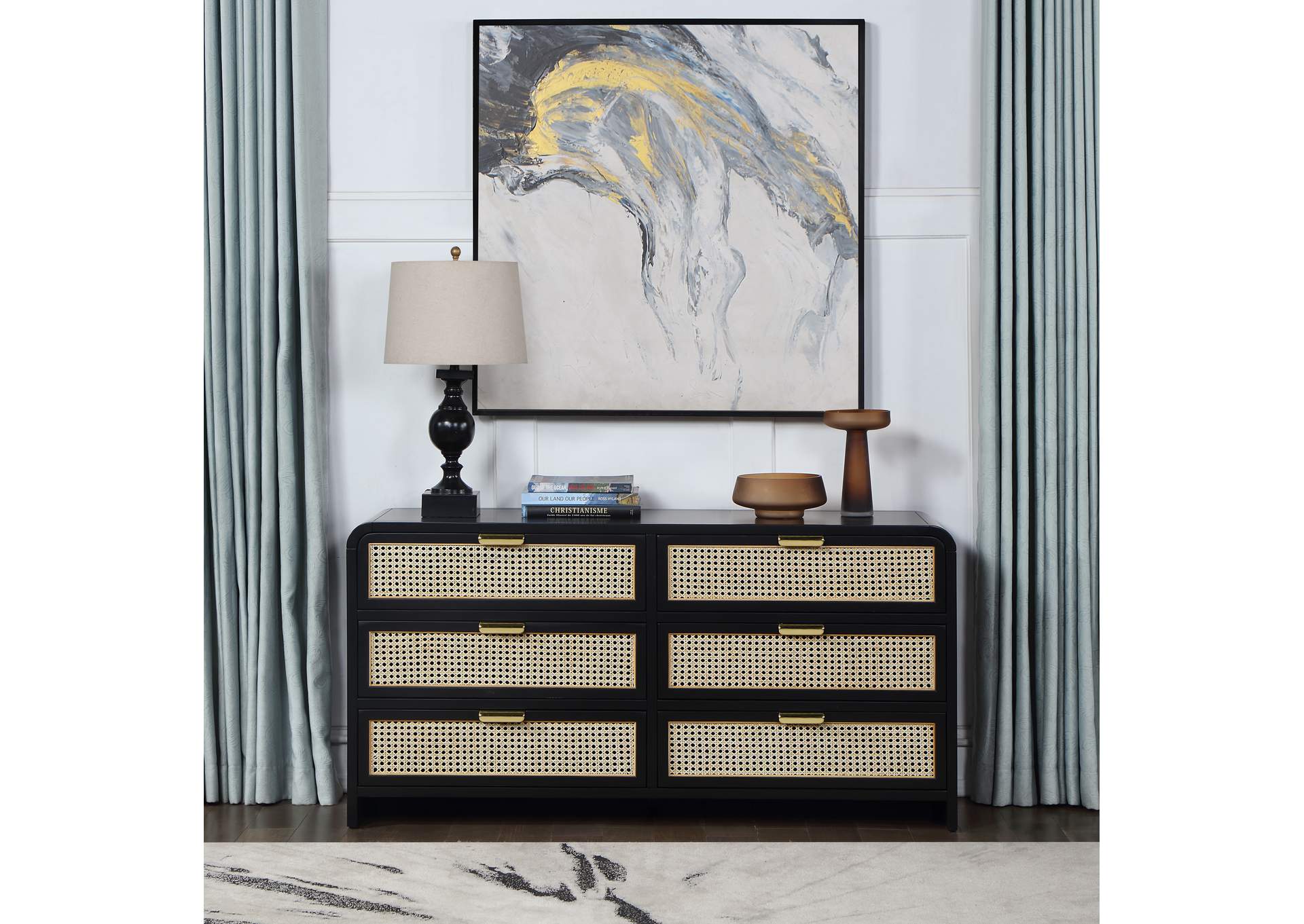 Sage Black Dresser,Meridian Furniture