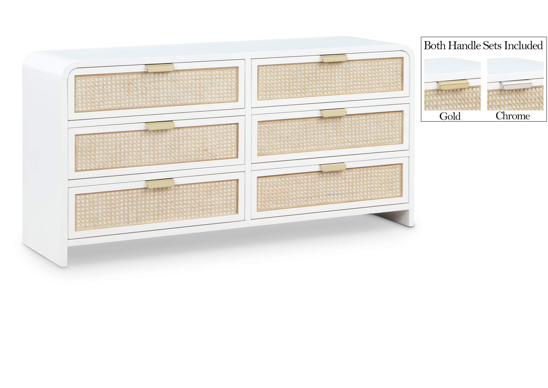 Sage White Dresser,Meridian Furniture