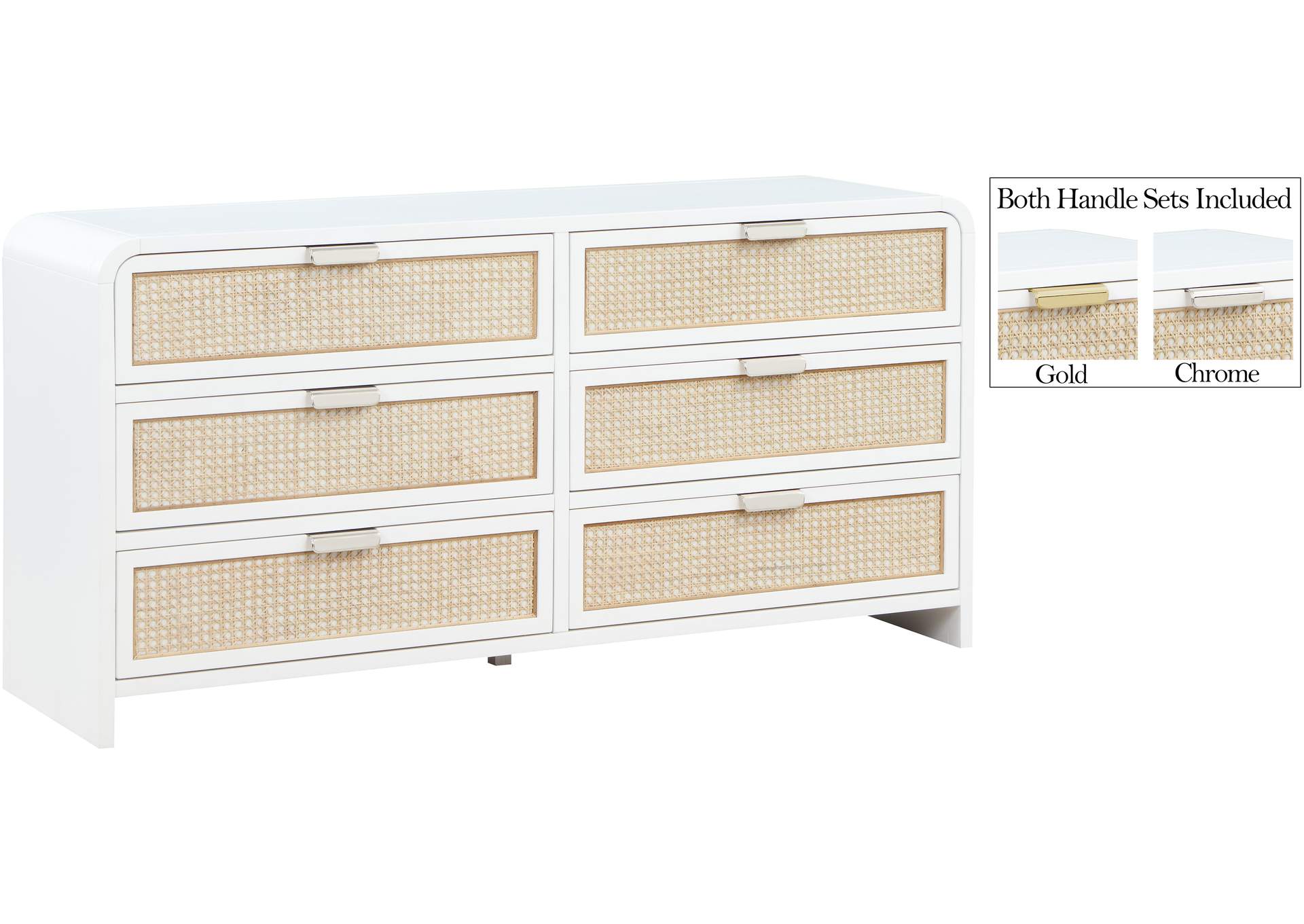 Sage White Dresser,Meridian Furniture