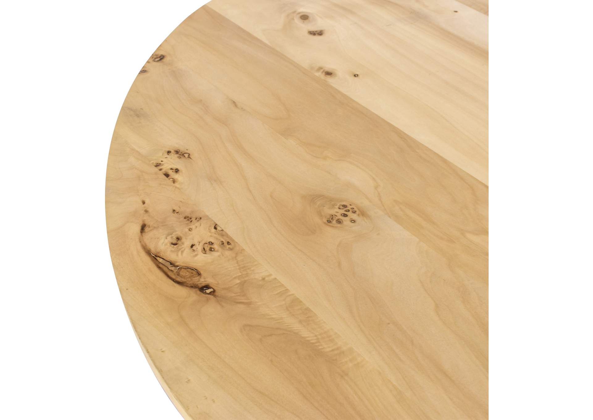 Linette Burl Wood Dining Table,Meridian Furniture