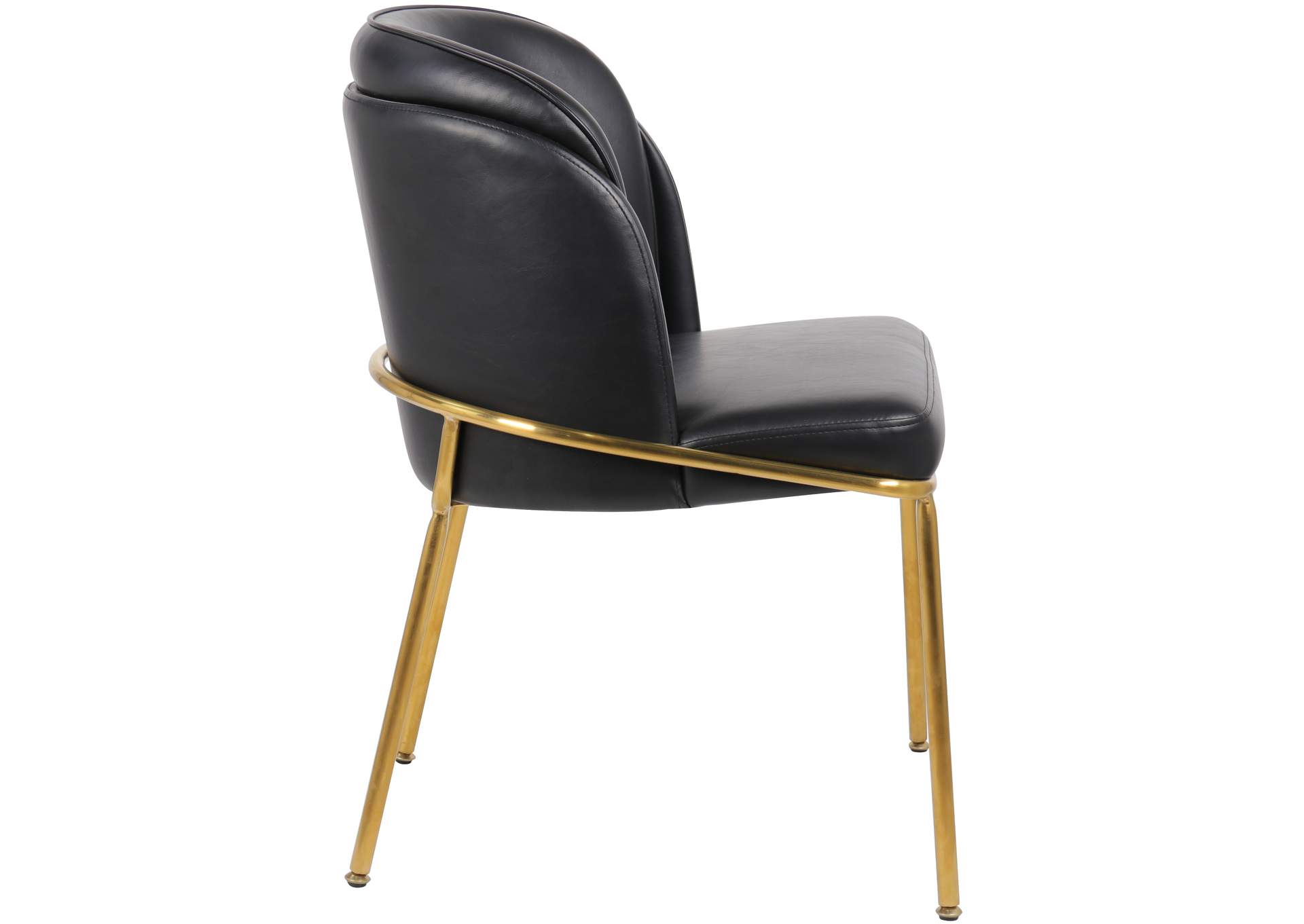 Jagger Black Faux Leather Dining Chair,Meridian Furniture