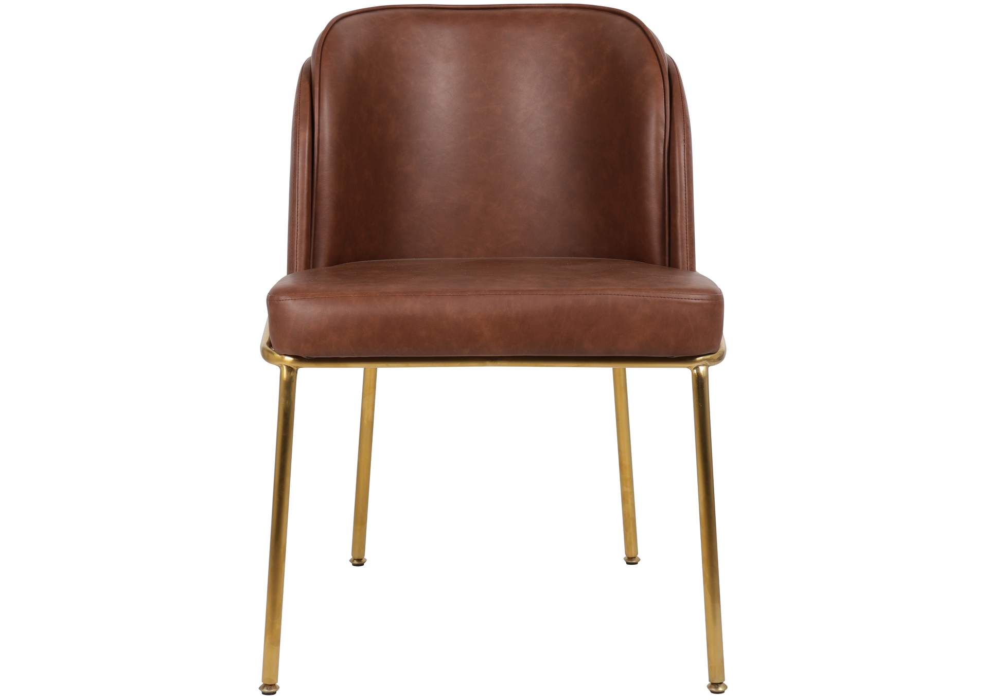 Jagger Brown Faux Leather Dining Chair,Meridian Furniture