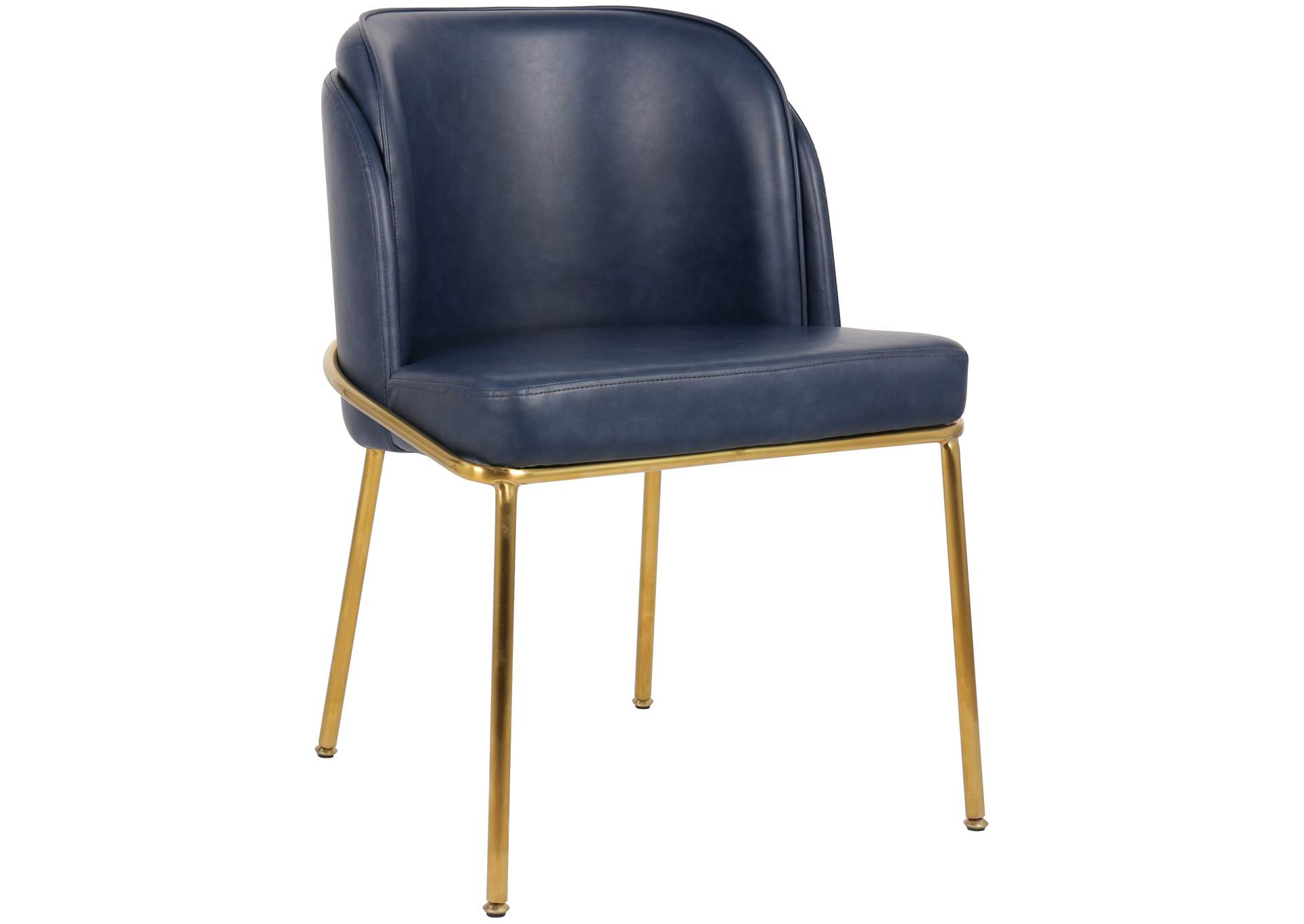 Jagger Navy Faux Leather Dining Chair,Meridian Furniture