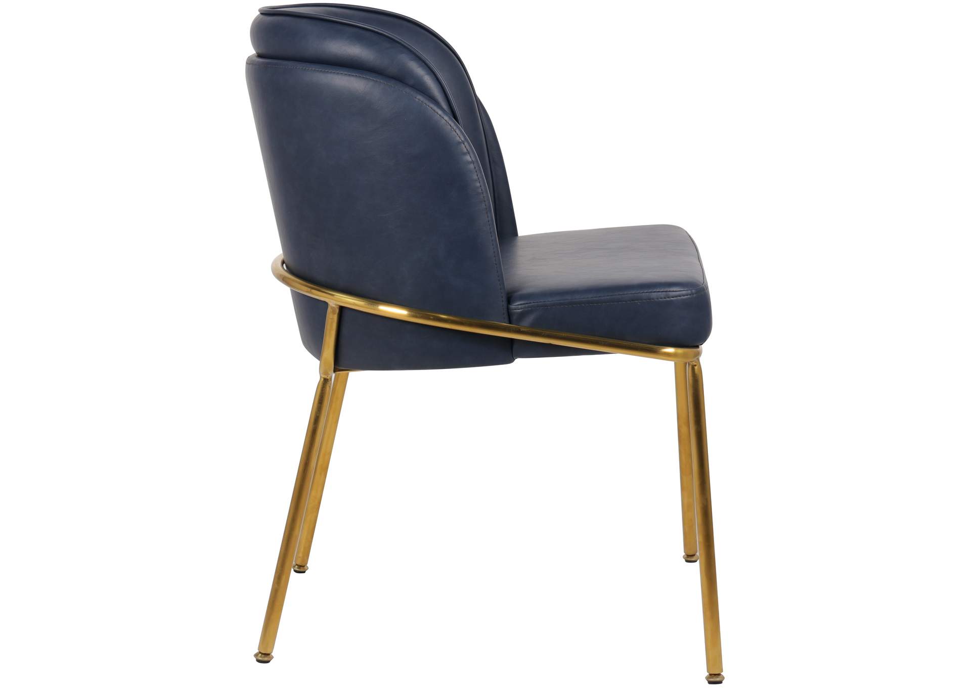 Jagger Navy Faux Leather Dining Chair,Meridian Furniture