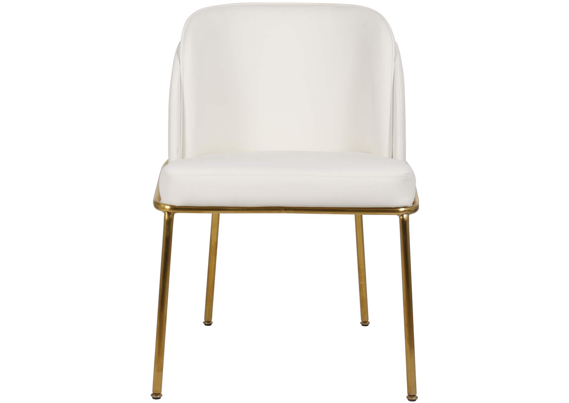 Jagger White Faux Leather Dining Chair,Meridian Furniture