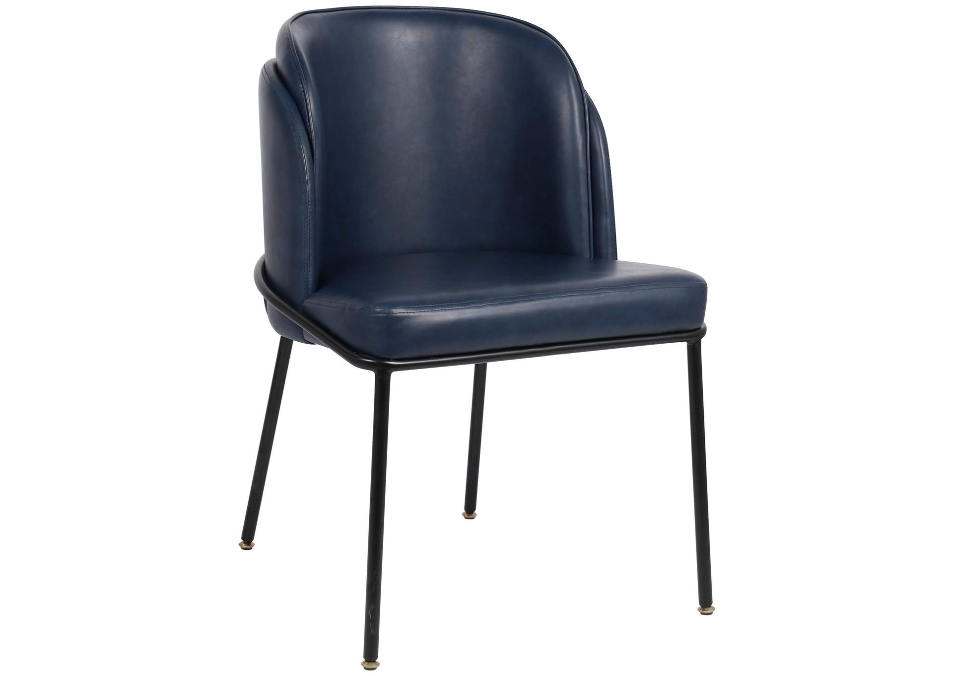 Jagger Navy Faux Leather Dining Chair Set of 2,Meridian Furniture