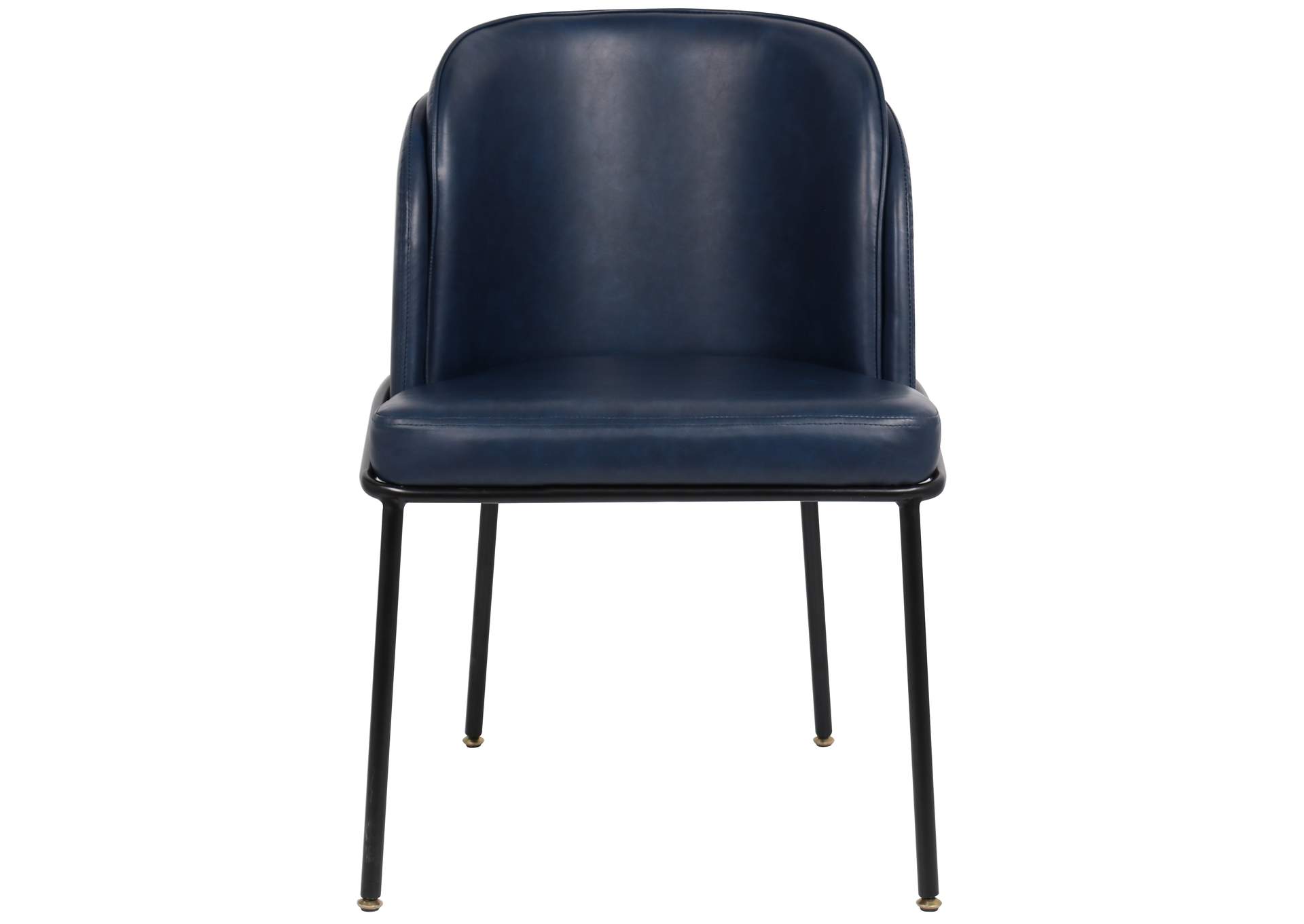 Jagger Navy Faux Leather Dining Chair Set of 2,Meridian Furniture