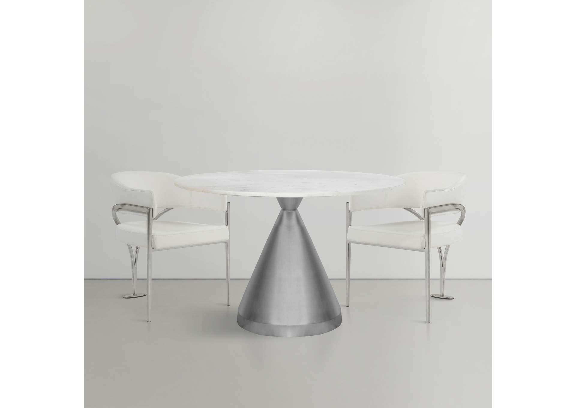 Emery White Marble Dining Table,Meridian Furniture