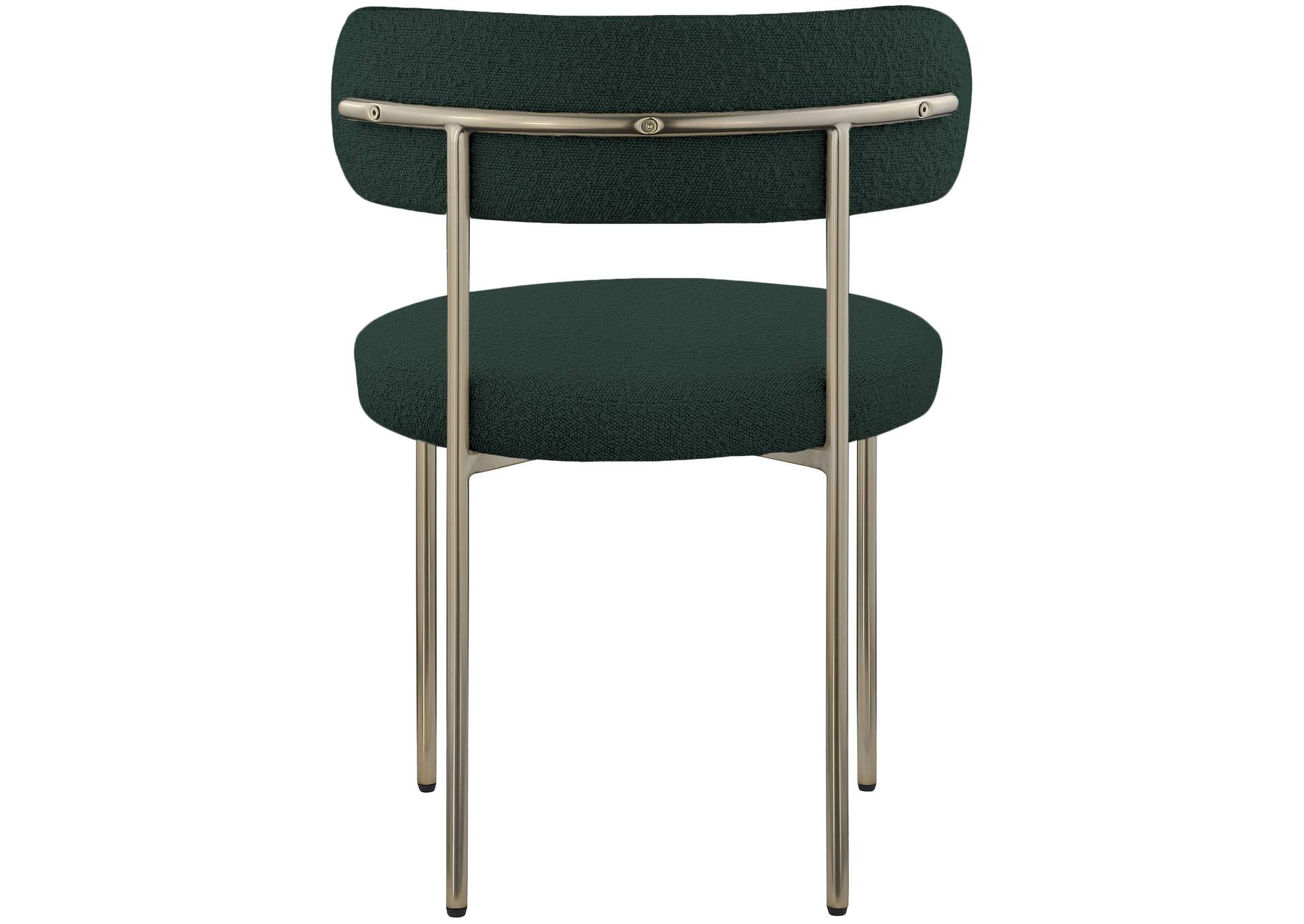 Beacon Green Boucle Fabric Dining Chair Set of 2,Meridian Furniture