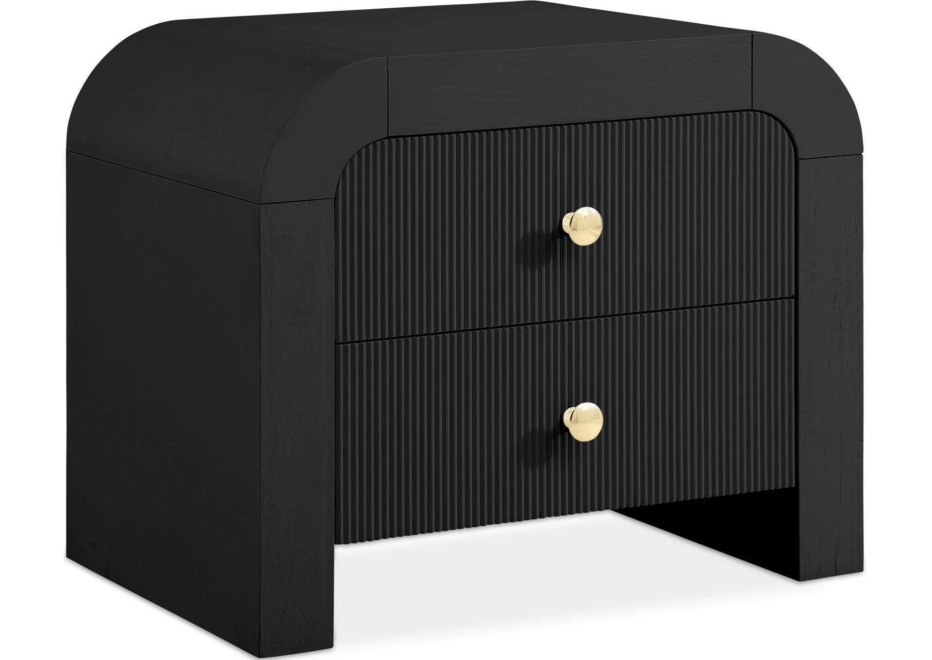 Artisto Black Night Stand,Meridian Furniture