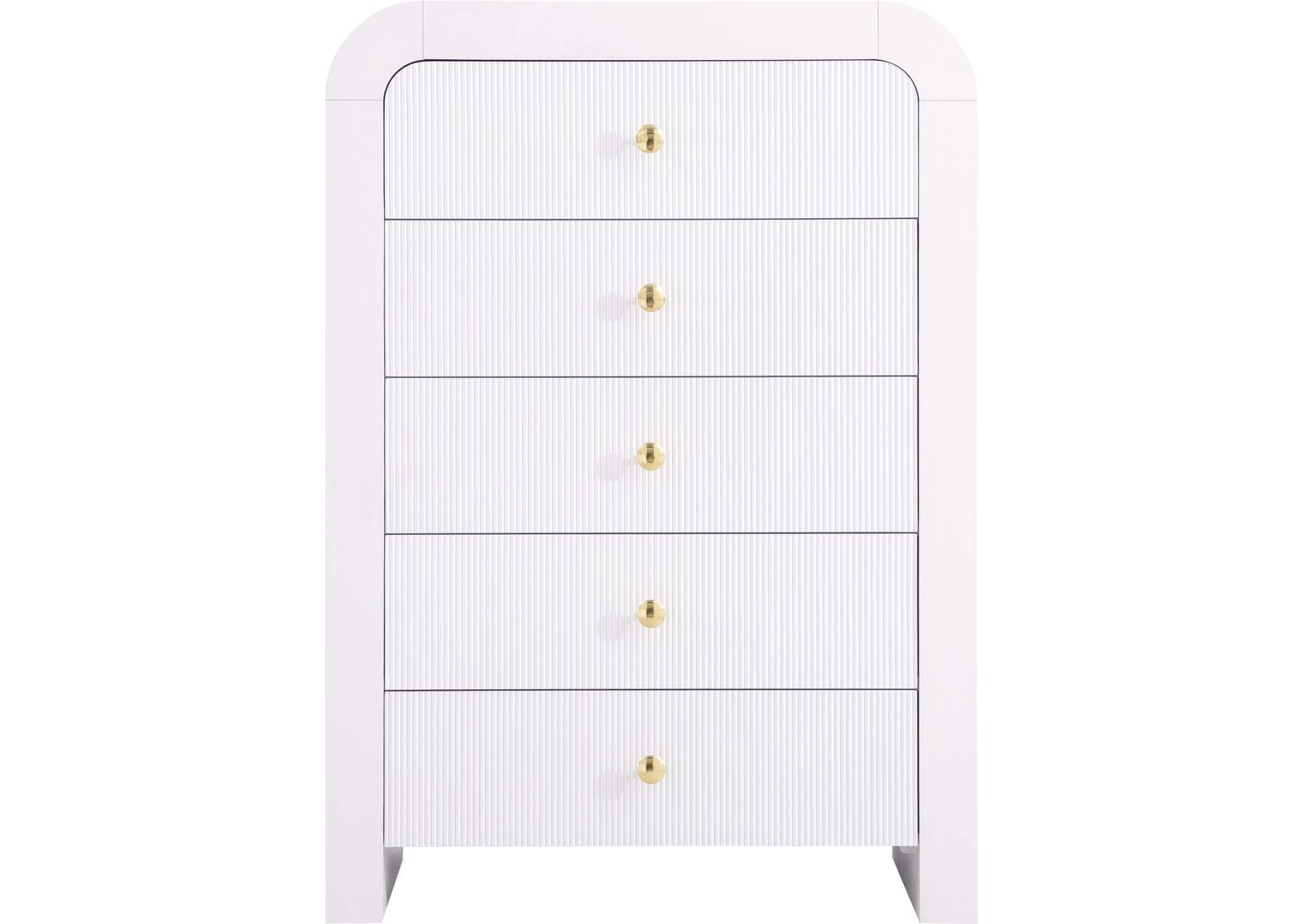 Artisto White Chest,Meridian Furniture