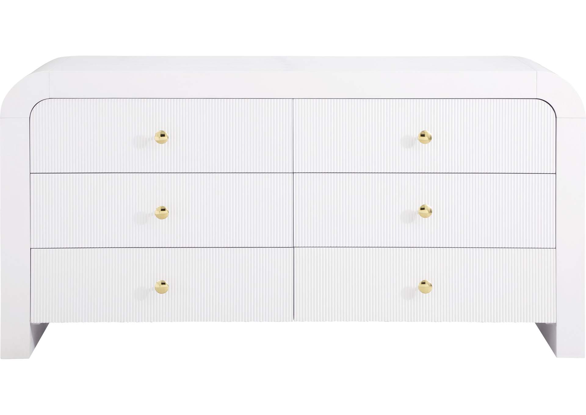 Artisto White Dresser,Meridian Furniture