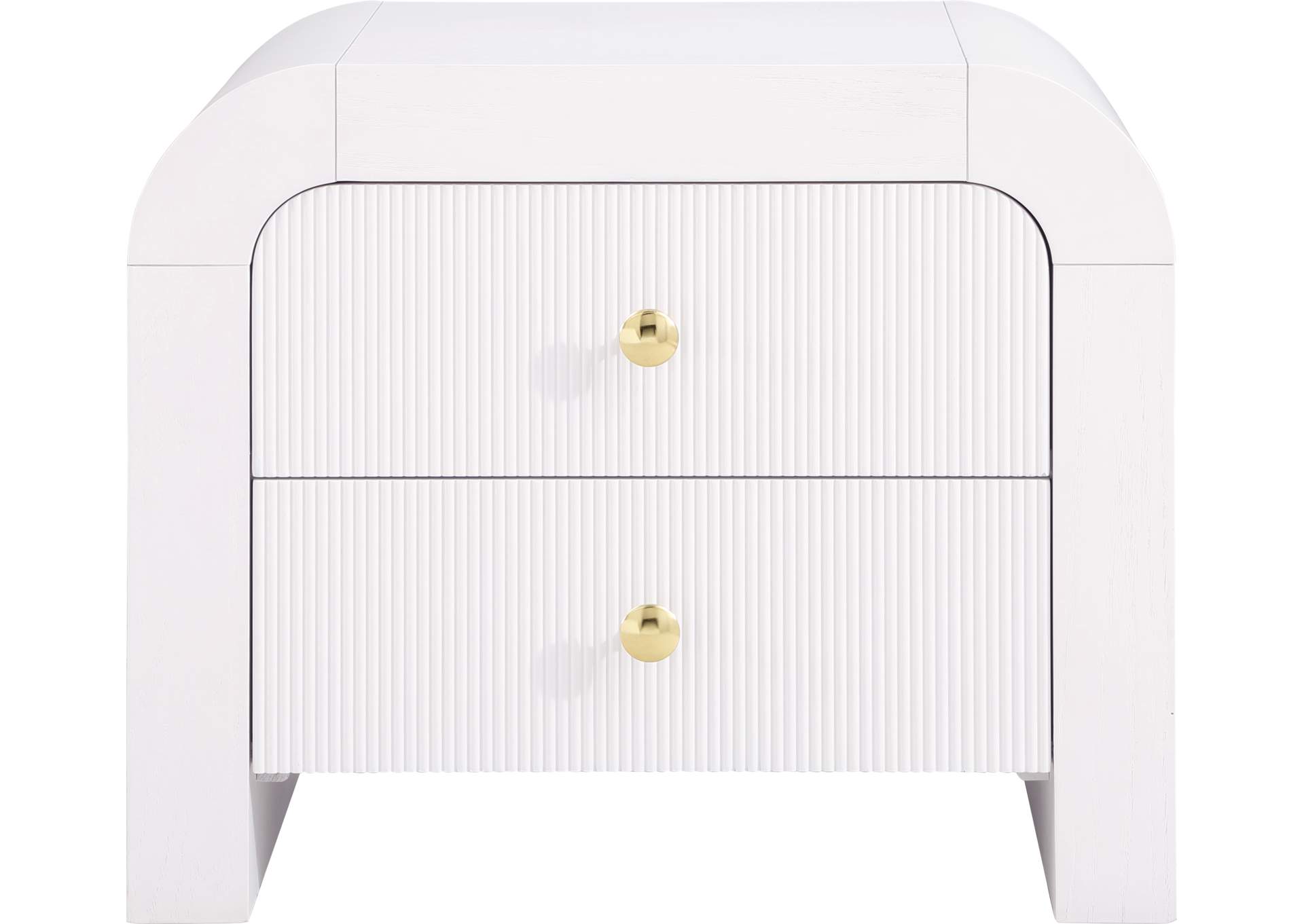 Artisto White Night Stand,Meridian Furniture