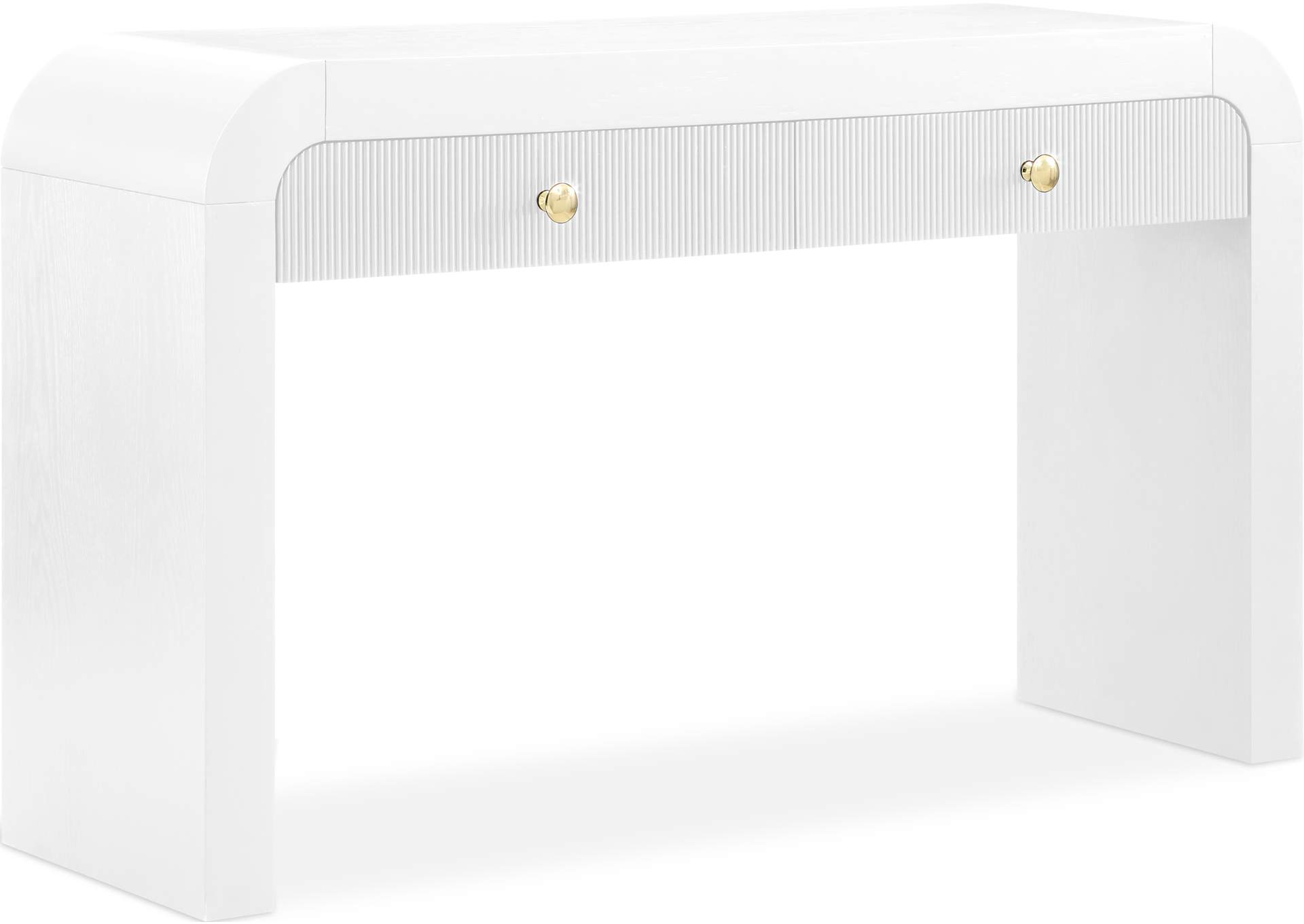 Artisto White Console Table,Meridian Furniture