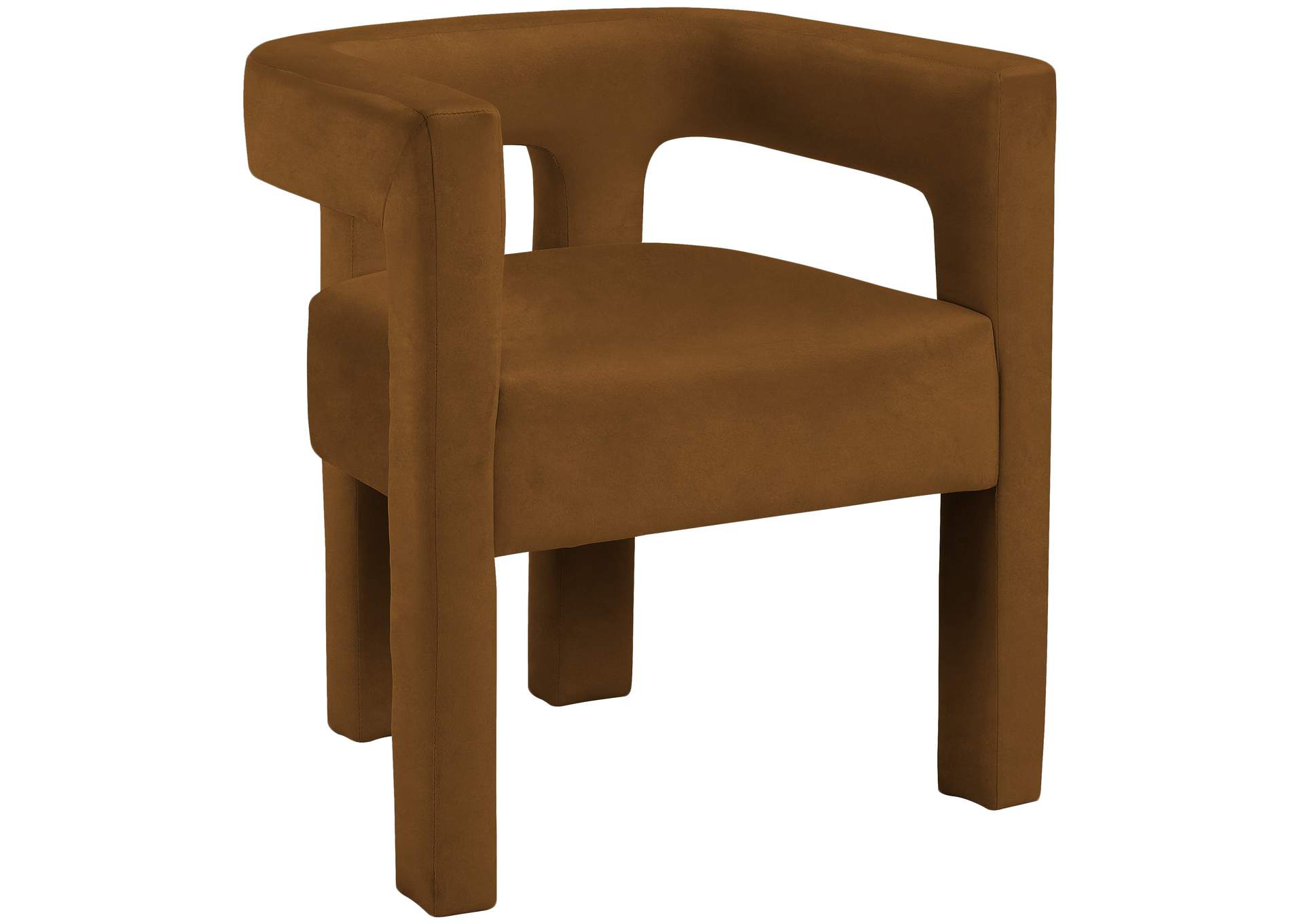 Athena Saddle Velvet Dining Chair,Meridian Furniture