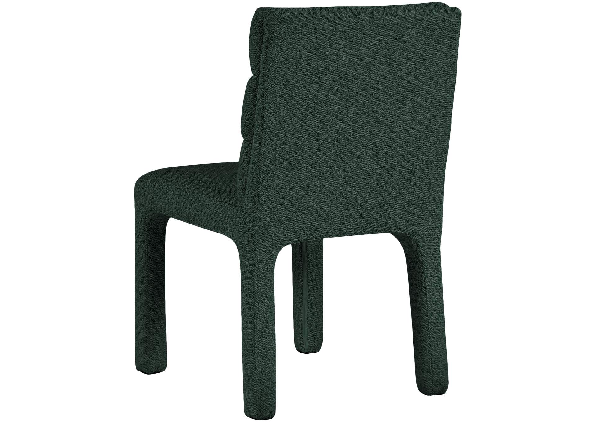 Kai Green Boucle Fabric Dining Chair Set of 2,Meridian Furniture