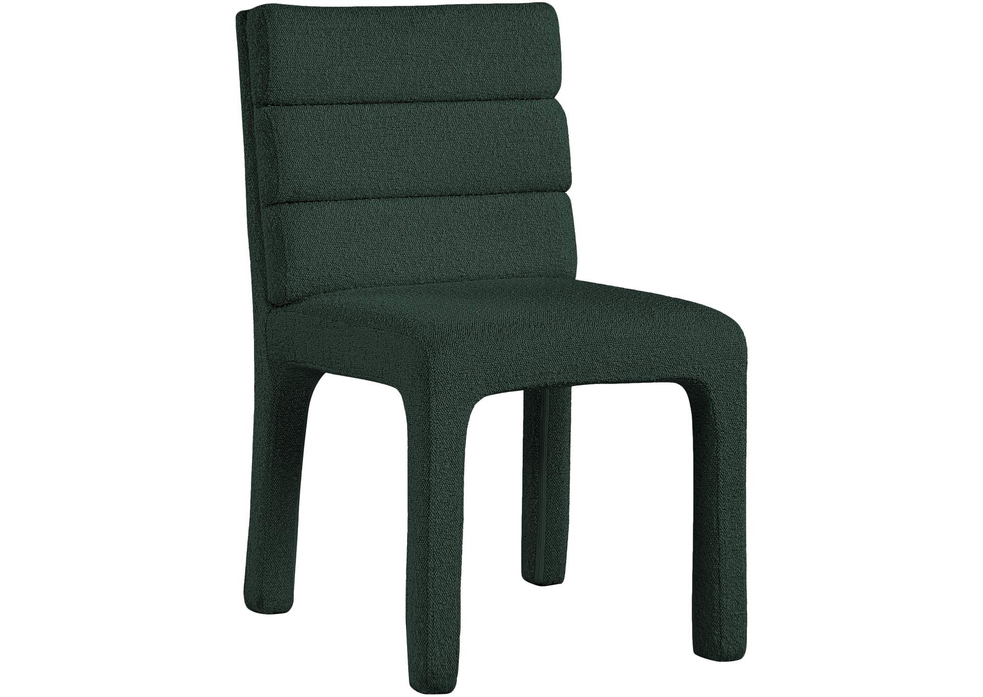 Kai Green Boucle Fabric Dining Chair Set of 2,Meridian Furniture