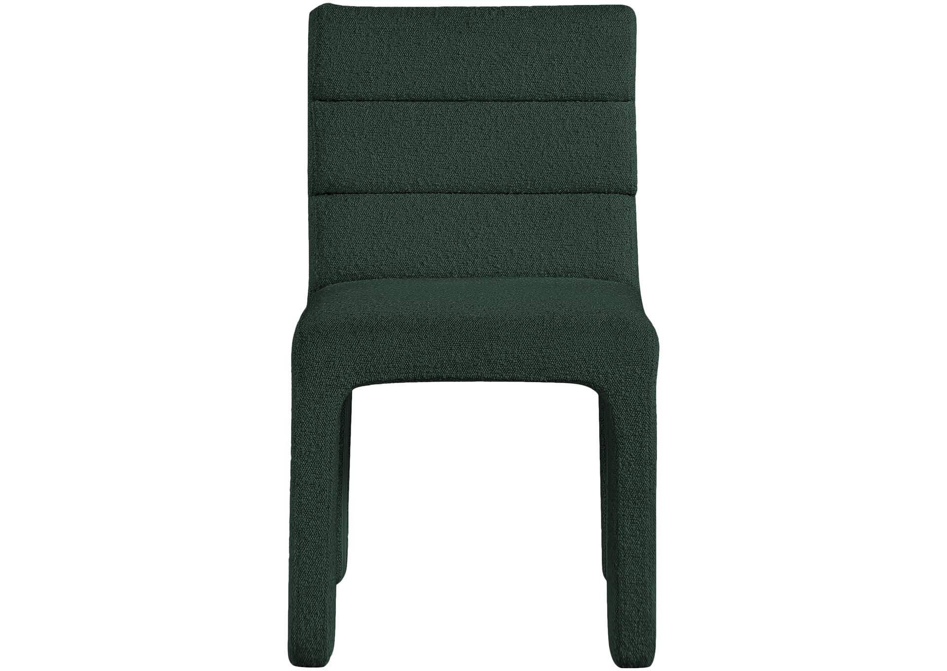 Kai Green Boucle Fabric Dining Chair Set of 2,Meridian Furniture