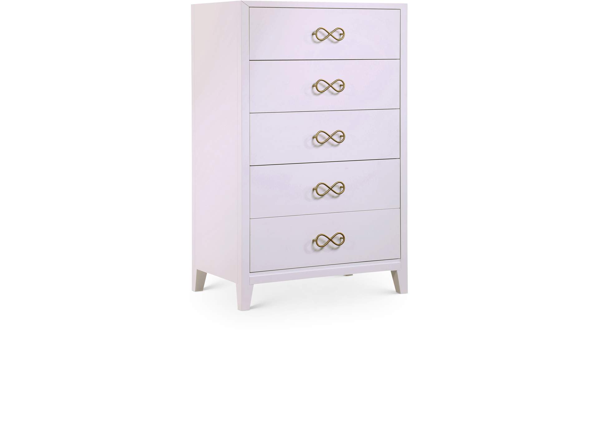 Bowtie Pink - Gold Chest,Meridian Furniture