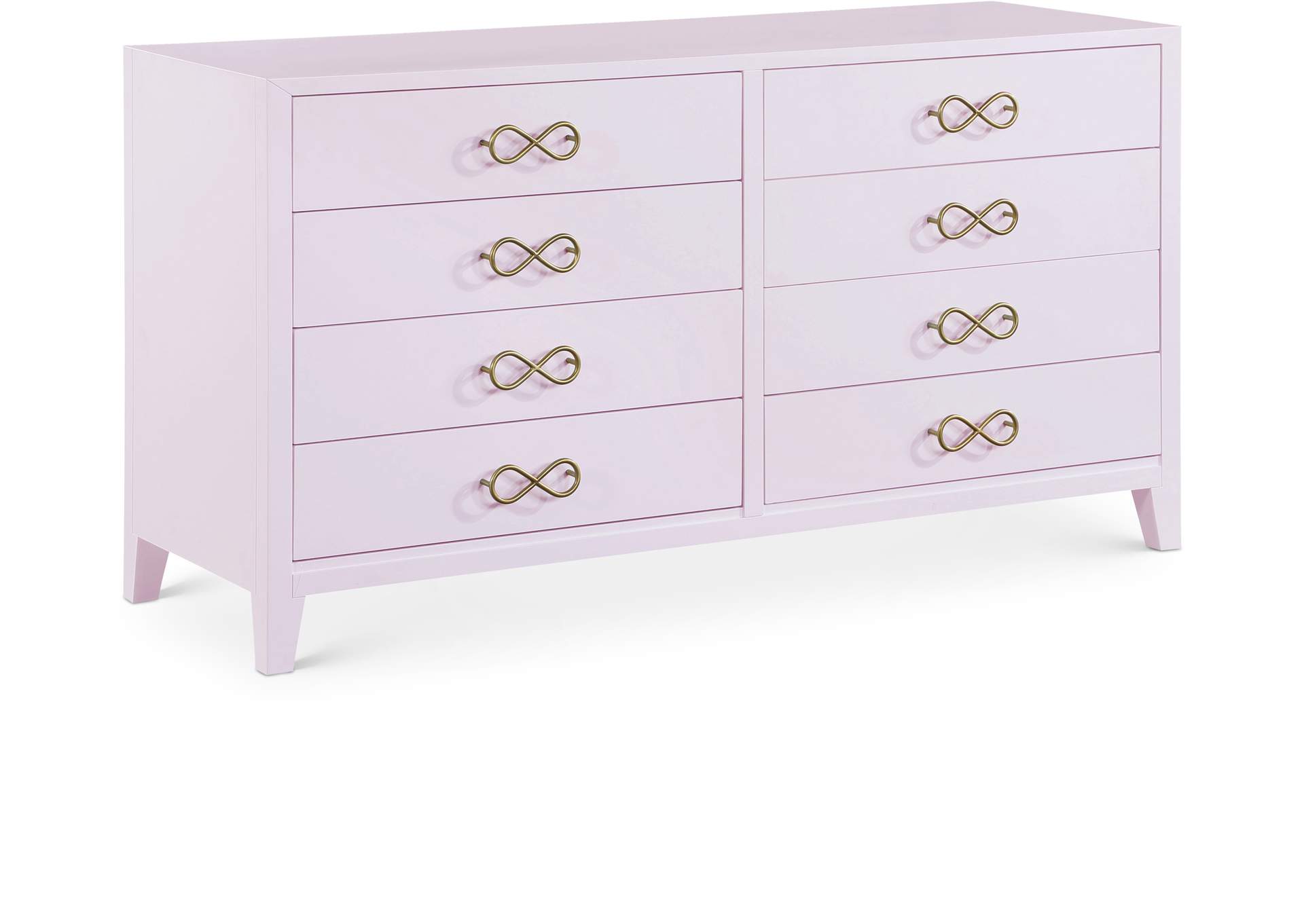 Bowtie Pink - Gold Dresser,Meridian Furniture