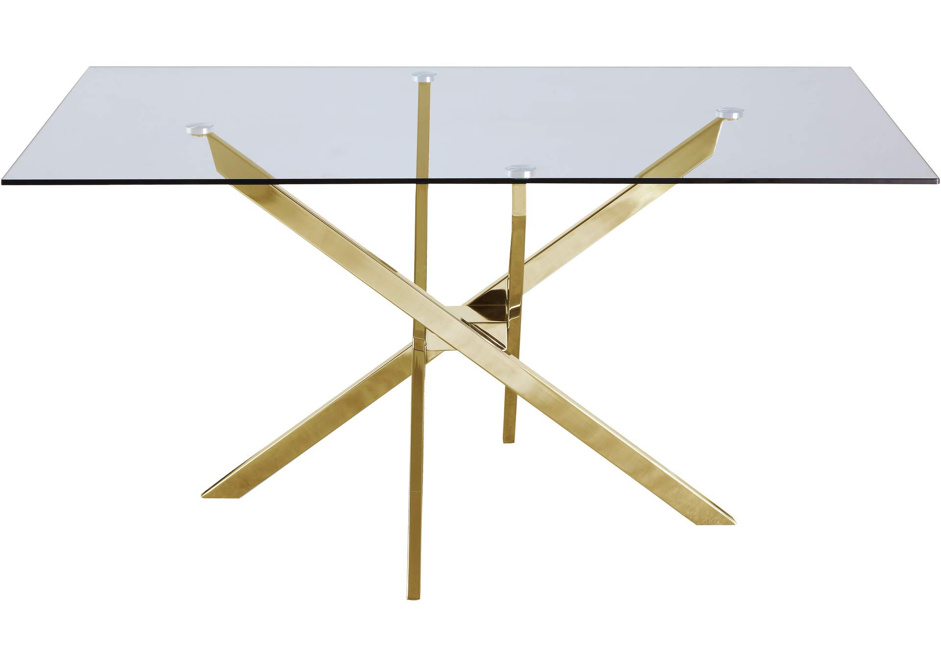 Xander Gold Dining Table,Meridian Furniture