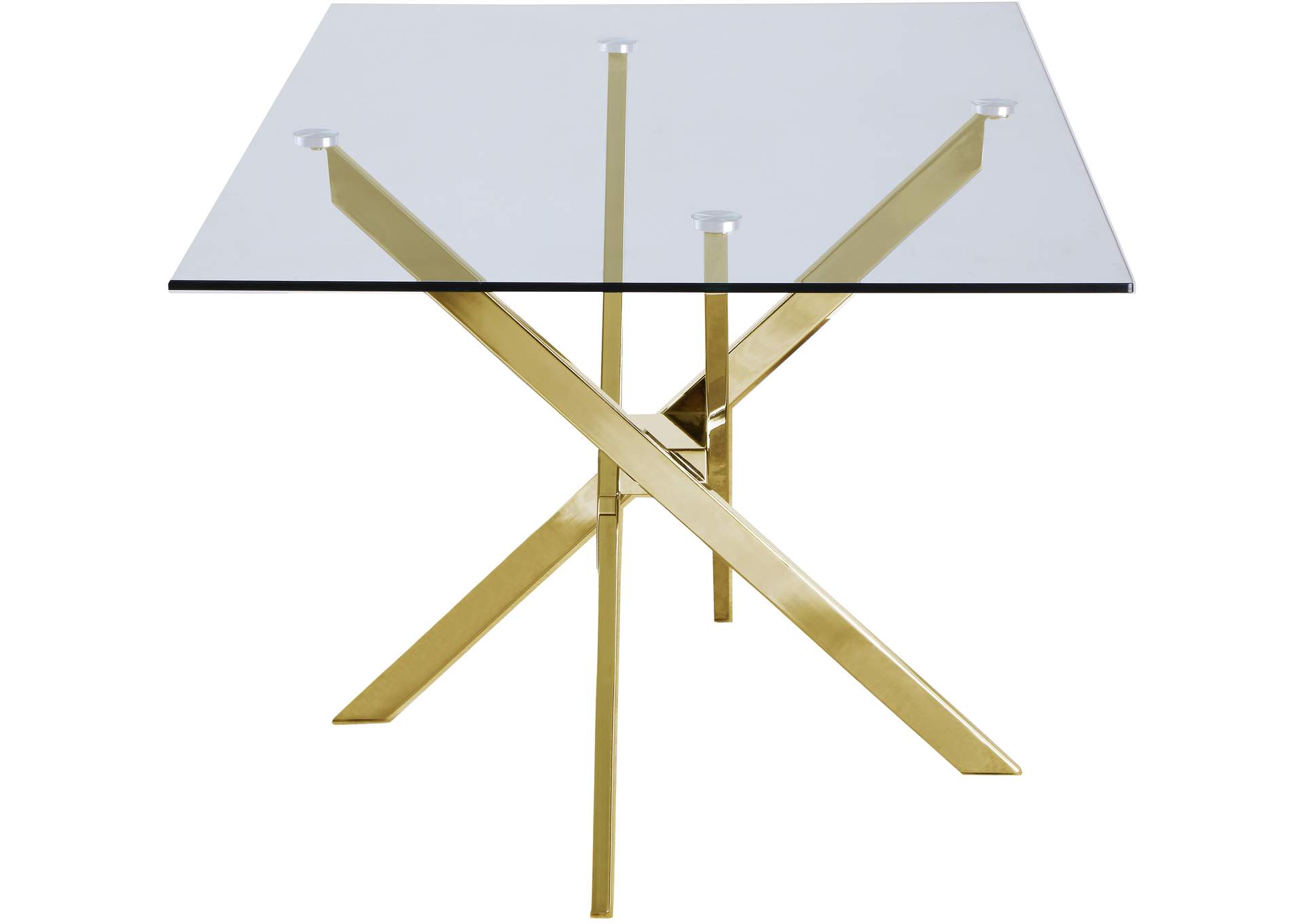 Xander Gold Dining Table,Meridian Furniture