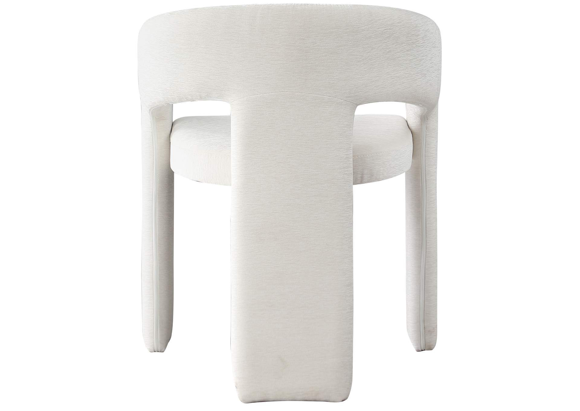 Rendition Cream Plush Fabric Dining Chair,Meridian Furniture